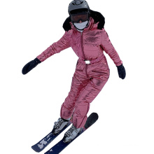 2021 new leisure sports warm coveralls cotton suit hooded ski suit for women